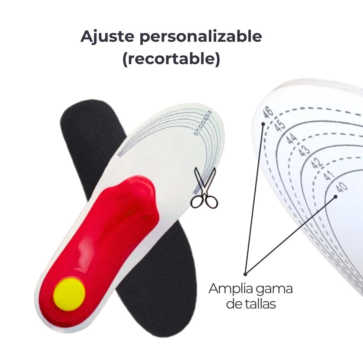 Flex One: Plantillas Ortopédicas Soporte y Confort Ajustables