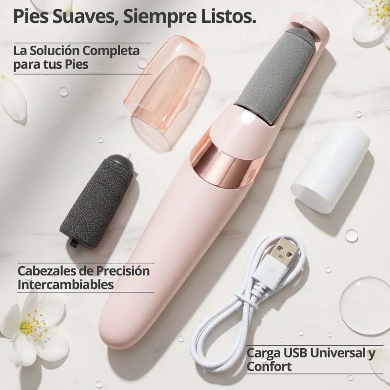 Lima Eléctrica USB para Pies Suaves – Quitacallos Eléctrico